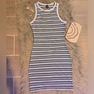 Blue stripes dress